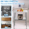 VEVOR Stainless Steel Prep Table, 30 x 30 x 36