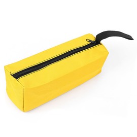 Tools Holder Pouch POWERTOOL Zip Tools Organizer Pocket Multi-Purpose Oxford Canvas Zipper Tool Bag for Screwdriver,Wrench,Pliers and Other Tools (L, Yellow)