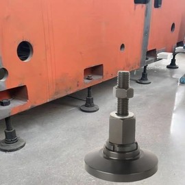 WUEIBUZUDAO Heavy Duty Leveling Screw Leg,Adjustable Leveling feet M20 Thread,Leg Leveler 4.72" Dia Base, 66000 Lb Capacity,Capacity for Workbench, Machine, Cabinet, (D120xM20x100,1 Pcs,Black)