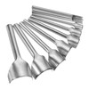 sourcing map 9pcs Half-Round Leather Punch, 5mm-40mm, Leather Cutter Arch