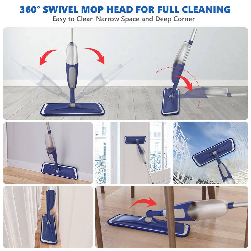 Spray Mops for Floor Cleaning - BPAWA Microfiber Floor Mop