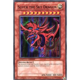 Deckboosters YuGiOh : YGLD-ENG01 1st Ed Slifer The Sky Dragon Ultra Rare Card - ( Yu-Gi-Oh! Single Card)