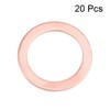 sourcing map 20Pcs 16mm x 22mm x 1.5mm Copper Flat