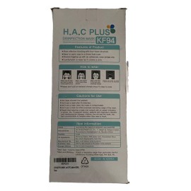 H.A.C PLUS KF94 Disinfection Mask, (Pack of 10) H.A.C Plus Size Large  Individually Wrapped