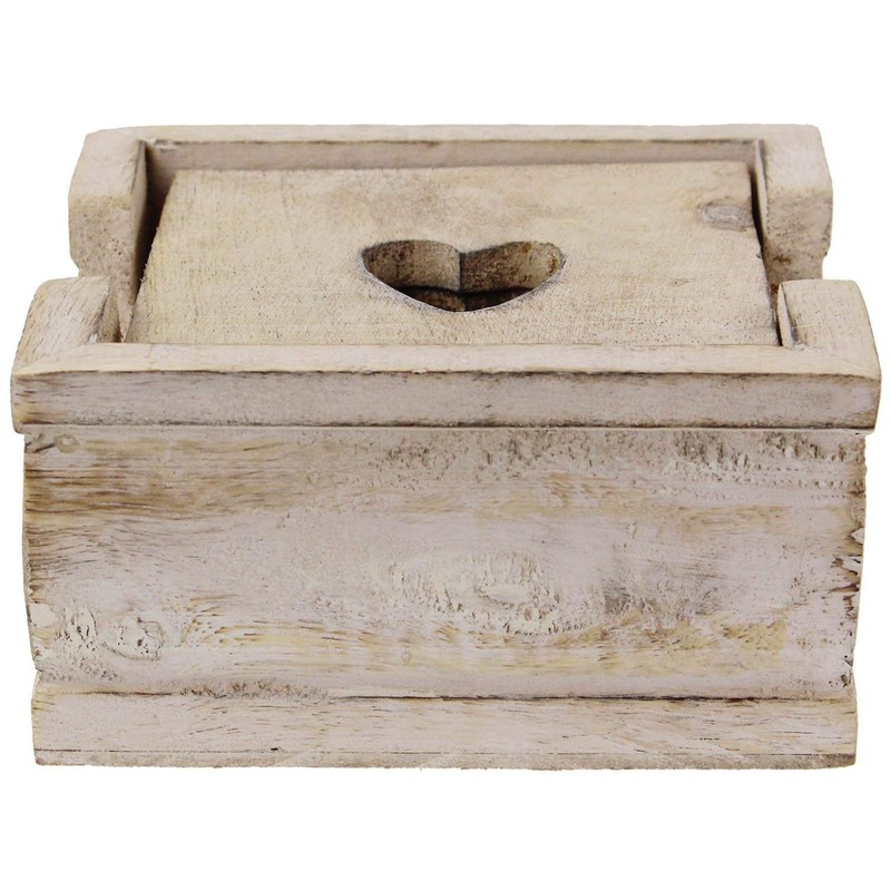 The Home Fusion Company 6 x Vintage Shabby Chic Wooden