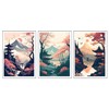 DKORARTE Set of 3 A4 Wall Pictures Decorative Modern Living