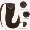 Hetto Real Hair Braid Extensions, Brown Ponytail Extensions, Wrap Around