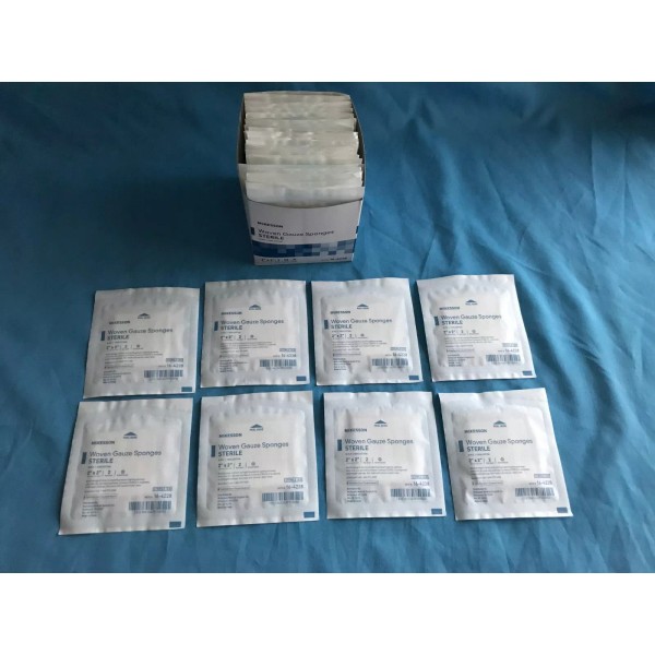 McKesson 50 New McKesson 2” x 2” Sterile Woven Gauze