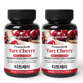 Nutri D-Day Premium Tart Cherry Tablets 90 tablets x 2 bottles (total 6 months supply) / 뉴트리디데이 프리미엄 타트체리 타블렛 90정 x 2병 (총6개월분)