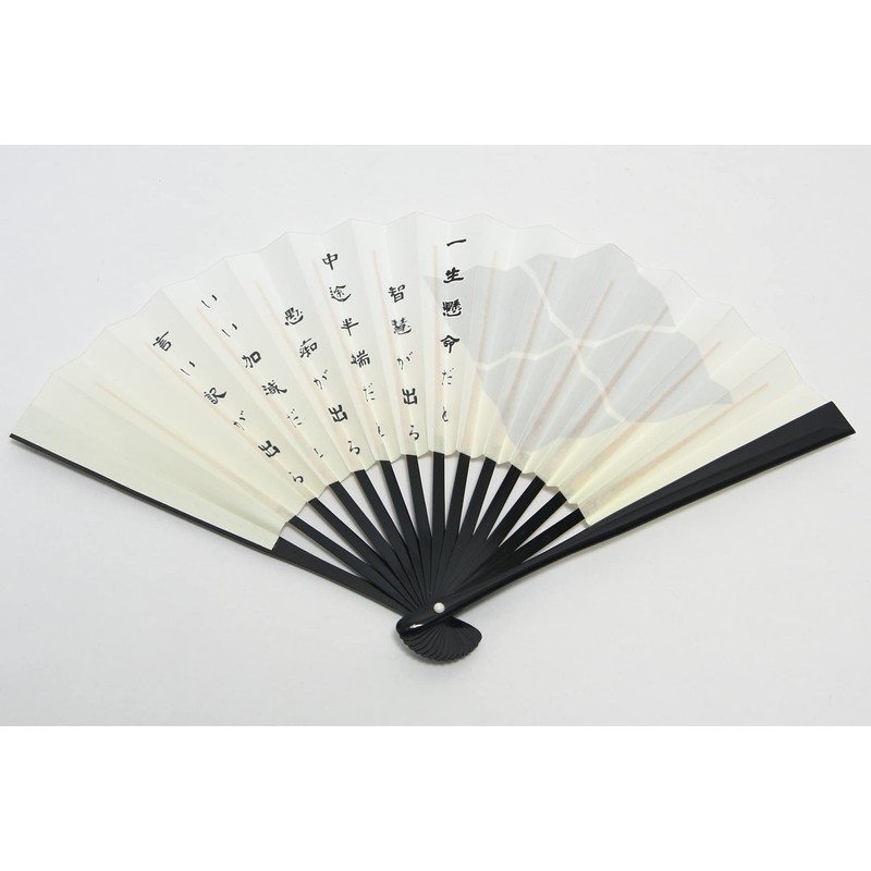 Hasegawa Men's Folding Fan, Kyoto Craftsman, Tailored, Fan Bag Included,