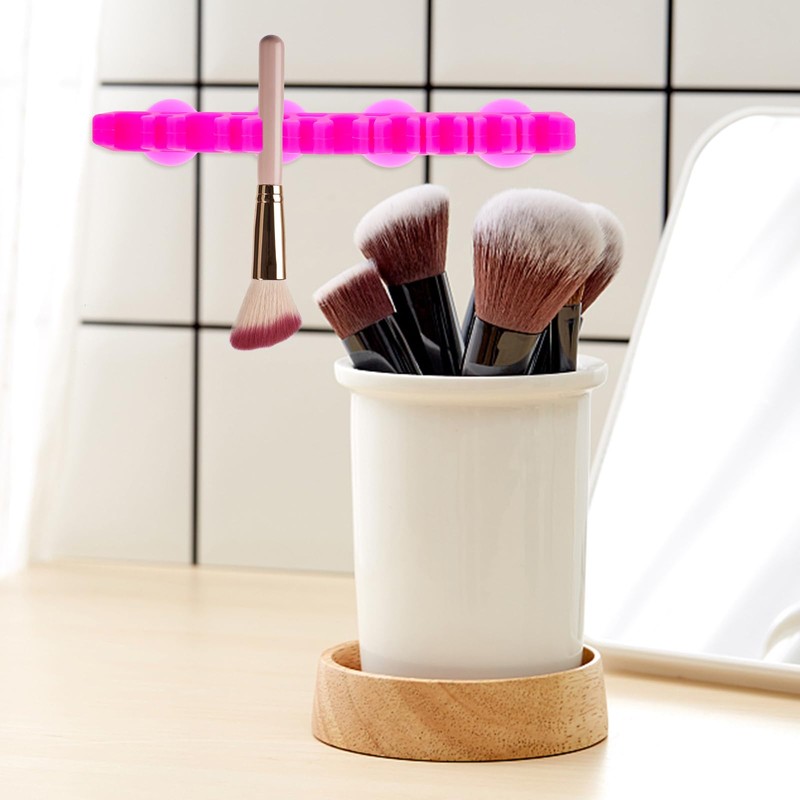 1Pcs Silicone Make up Brush Holder Cosmetic Brush Drying Rack
