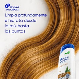 HEAD  SHOULDERS, Shampoo de uso diario, Hidratación Aceite de Coco, 375 ml                                                                            