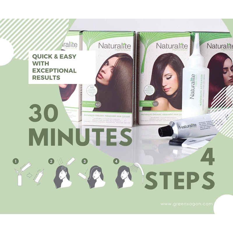 Naturalite Organic Based Permanent Hair Colours 100% Ammonia Free &