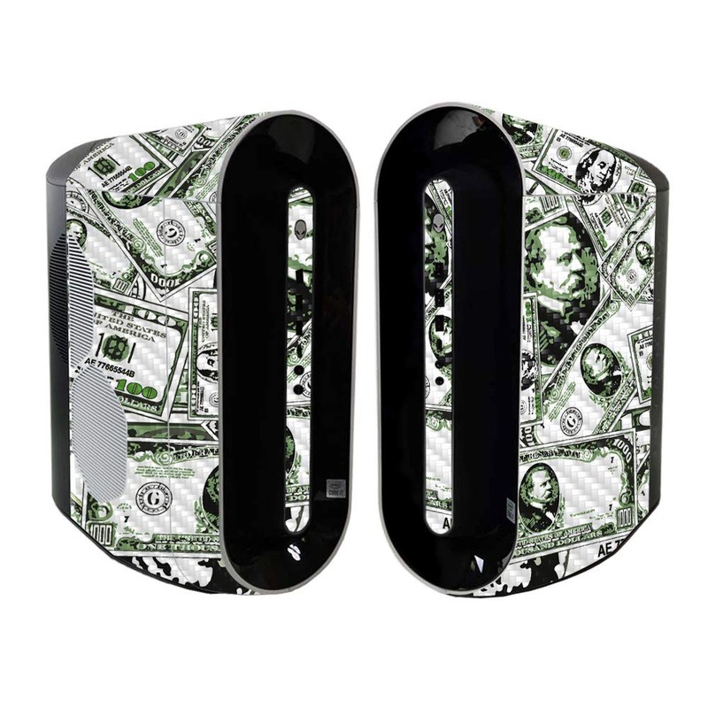 MightySkins Carbon Fiber Skin Compatible with Alienware Aurora R11 Gaming