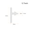 uxcell Chuck Key 6mm Pilot 12 Teeth for 1.5-13mm Drill