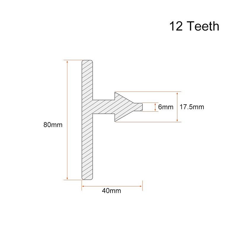 uxcell Chuck Key 6mm Pilot 12 Teeth for 1.5-13mm Drill