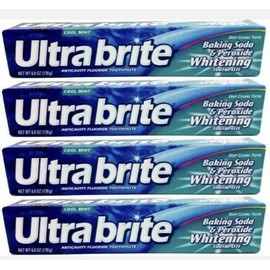 lot of 3 Ultra Brite Cool Mint Toothpaste with Baking Soda & Peroxide 6oz.