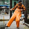 Grundens Men’s Herkules Professional-Grade Bib Pant | Waterproof, Adjustable, Orange,