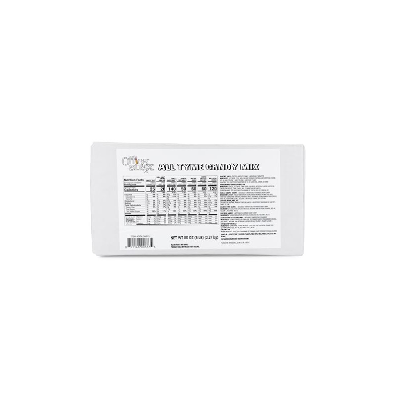 Office Snax candy assortments, all tyme candy mix, 5 lb