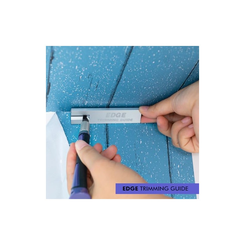 FOSHIO Aluminum Edge Trimming Guide Cutting Template Tool for Right