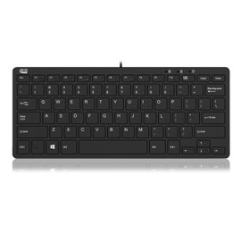 ADESSO Adaptec SlimTouch 510 Mini Keyboard with USB Hubs (AKB-510HB), Black