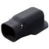Inaba Denko Pipe Fitting Cover Wall Corner Wall Outlet Black