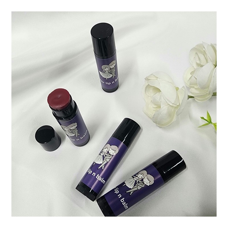 Organic color lip balm, (men and women) White Day -