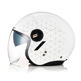 ORIGINE Open Face Motorcycle Helmet Scooter Helmet Jet Helmet with Double Visor DOT Approved