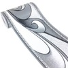Silver Grey Wave Toteml Wallpaper Border Peel Stick Wall Decal