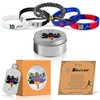 XIVEKD 6Pcs World Cup Leo.M No.10 Stuff, Soccer Bracelets Necklace