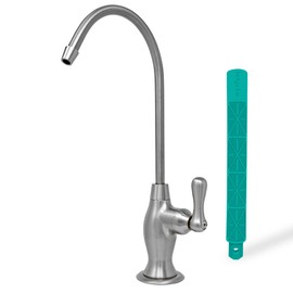 Metpure Non-airgap RO Faucet Reverse Osmosis Drinking Water Filtration System Water Dispenser Spout (Brushed Nickel). Vase Style with Faucet Wrench. NSF Certified.