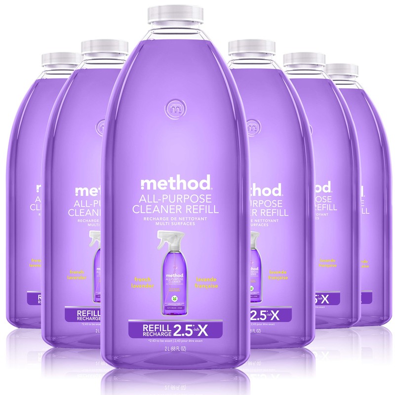 Method All-Purpose Cleaner Refill, French Lavender, Perfect for Most Counters,