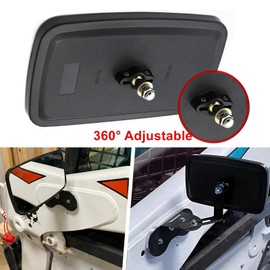Truck mirror, compatible with forklifts, plows, excavators, dump trucks, trucks, loader reverse mirrors for rear view or side view 9" x 5" (1)