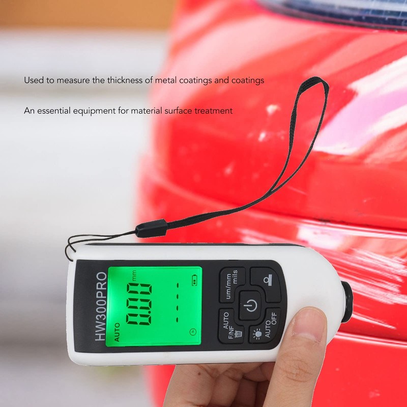 Goshyda Digital Coating Thickness Gauge, Portable Paint Thickness Meter, Automatic