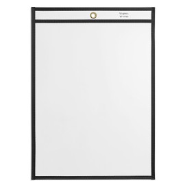 Staples Heavyweight Vinyl Top Loading Workorder Protecting Pockets, Clear, 25/Box