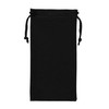 Microfibre Drawstring Glasses Bag/Gadget Pouch (4 Pack) - Black