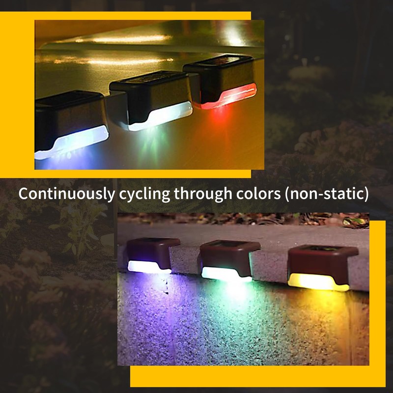 Solar Deck Lights Outdoor 16 Pack,Solar Step Lights Waterproof for