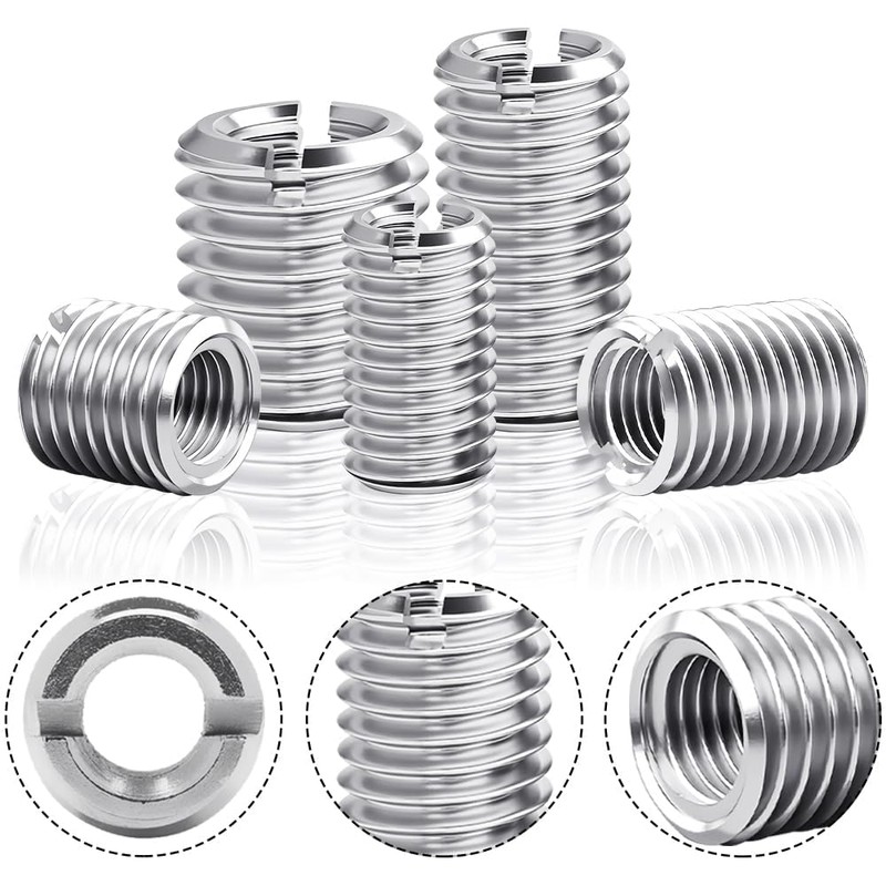 Pack of 10 Threaded Insert, 15 mm M8 to M6