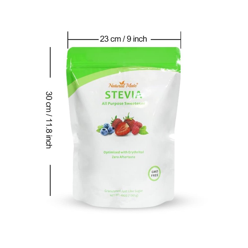 Natural Mate Zero Calorie Sweetener - Organic Stevia Granular Powder