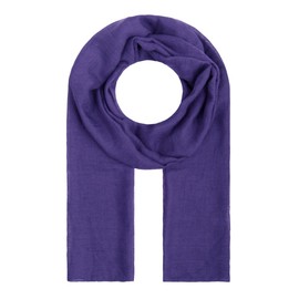 Majea Scarf Lima Slim Cut Women's Neckerchief Light Plain Thin Plain Soft Summer Scarf - purple, size: 180cm x 50cm