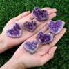 SAHOOTTIE Heart Amethyst Crystal Amethyst Geode Amethyst Cluster Crystal Heart