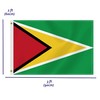 2×3 FT Guyana Flag,Medium 60×90 CM Guyanese Outdoor Banner,100D Decor,Doube
