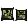 Matcha First Diet Tea Drink Funny Matcha Latte Lover Vintage