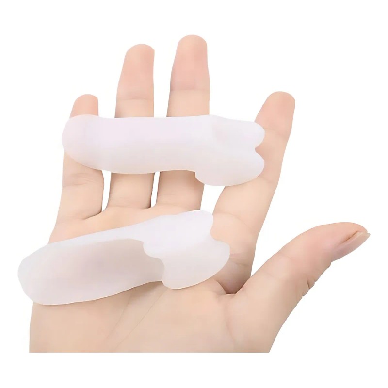 Separador de Juanete Meñique Gel Silicona Unitalla Blanco 1 Par