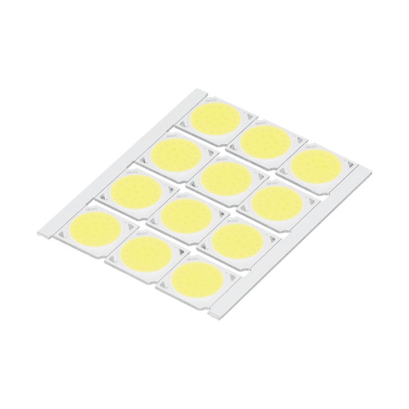 12Pcs COB Light Source High Power Round LED Chip 12W