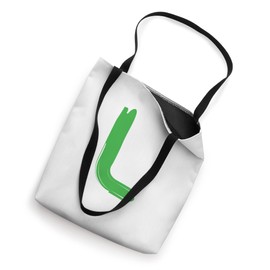 Creative Bold Green Letter L - Design Alphabet - Marker Tote Bag
