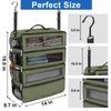 Olosar Suitcase Organizer, Travel Luggage Organizer Portable Hanging Travel Shelves