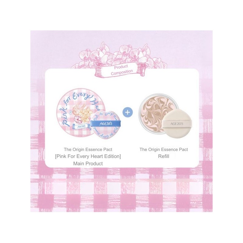 AGE20'S The Origin Essence Pact 12.5g*2ea [Pink For Every Heart