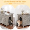 Shintenchi Cat Littler Box Enclosure, Litter Box Furniture Hidden with