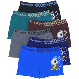 ToBeInStyle Boy's Pack of 6 Seamless Boxer Briefs Soccer Goal! - Small